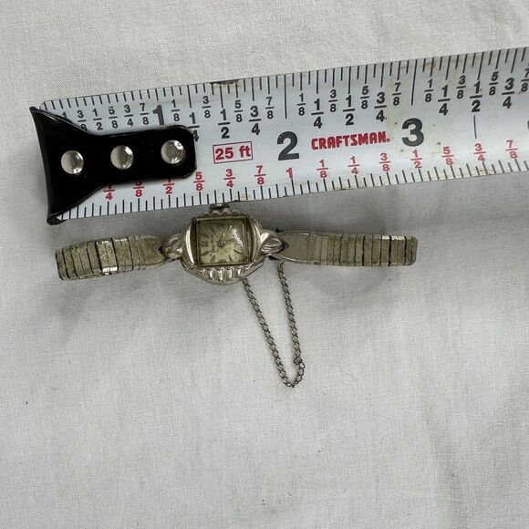 Bulova Women's Vintage Watch, M6, 10k R.G.P. Bezel, Parts/Repair, Stainless Back - Picture 10 of 10